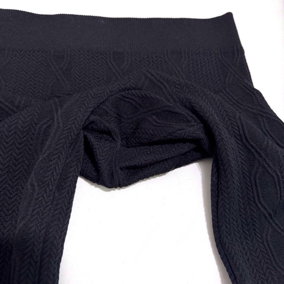 Shosho Fleece Lined Leggings in Black Size Small Medium Knit-Effect - Picture 5 of 7